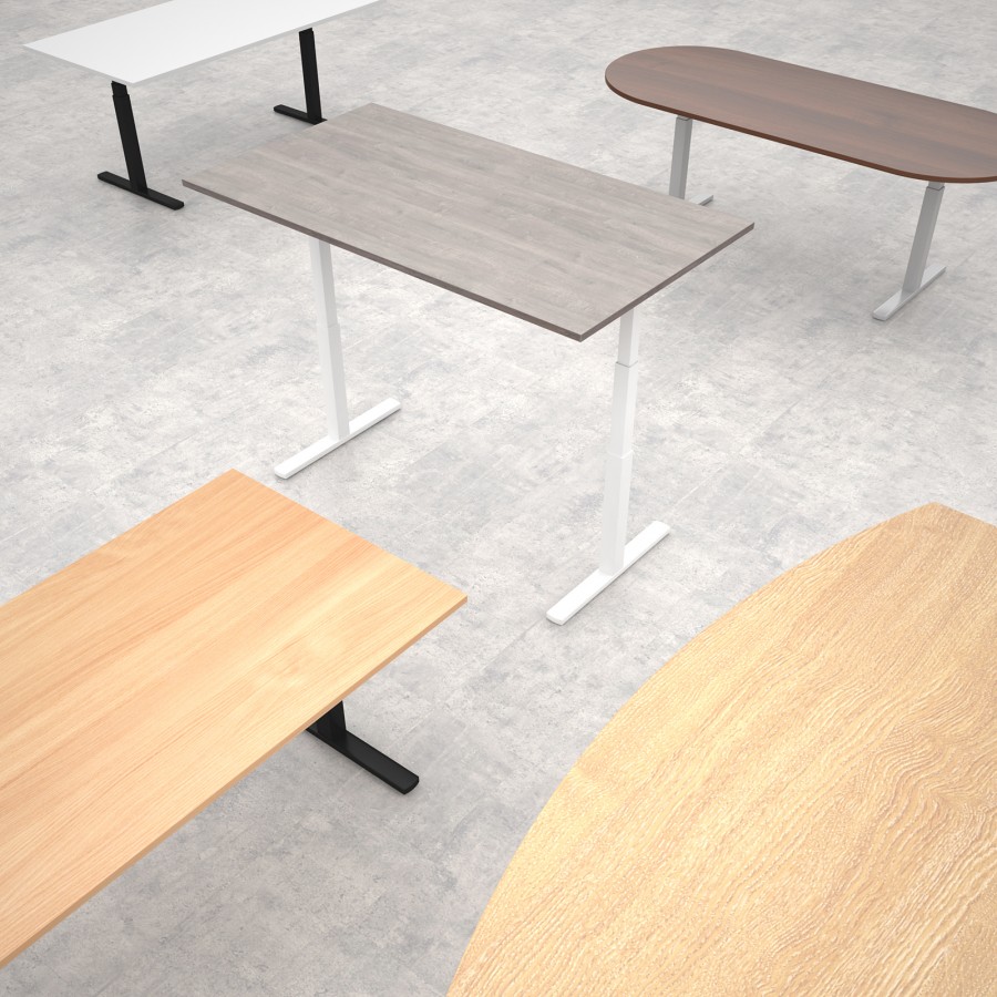 Elev8 Touch Adjustable Radial Boardroom Table 